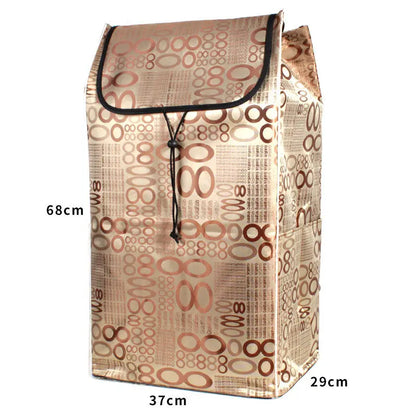 Shopping Bags for Trolley Cart Shopping Cart Woman Carrier Basket Trailer Portable Cart Large Storage Bags Foldable Handbag