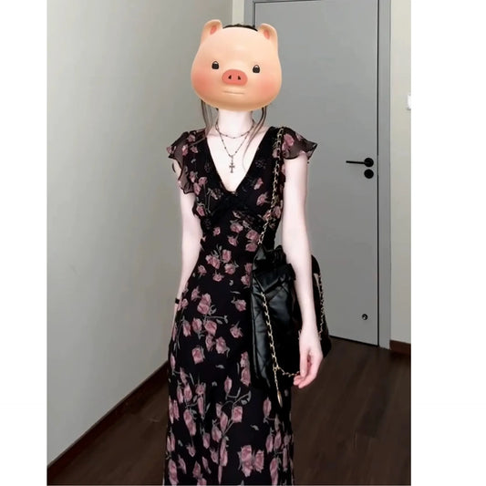 Bodycon Dresses Plus Size Dress Woman Y2K Harajuku E-Girl Preppy Cyber Gold Bandage Ruffled Plus-Size Workwear Sleeveless Silk