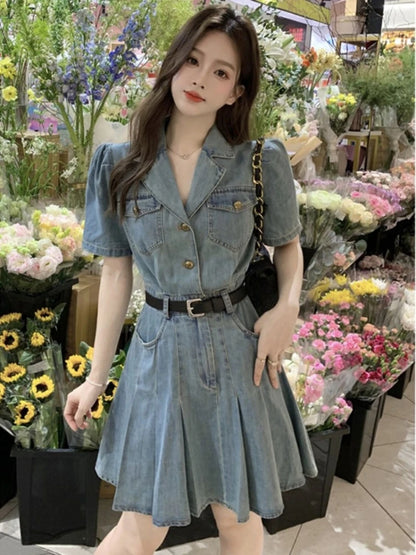 Woman Dress Short Tight Dresses for Women Mini Night Club Corset Bodycon Denim Fashion Summer 2025 Xxl Women's Clothing Curvy G