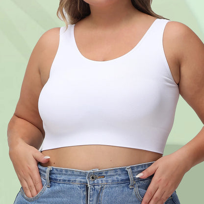 Plus-size women's bra with lift and prevention of sagging, shaping and support for side bust, comfortable without wire support.