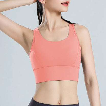 Plus Size High Impact Sports Bra for Women Shockproof Running Gym Yoga Fitness Top, Breathable Mesh Racerback Workout Bralette