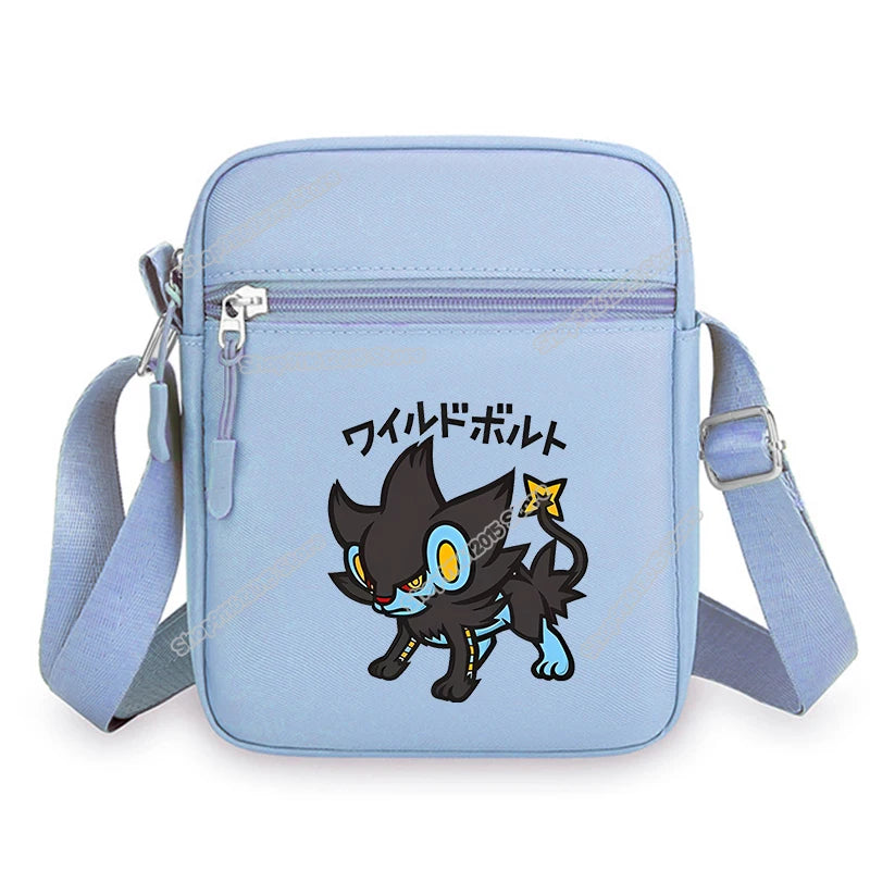 Anime Pokemons Leafeon Shoulder Bag Venusaur Raichu Cubone Waist Packs Dragonite Glaceon Crossbody Phone Pouch Boy Girl Satchel