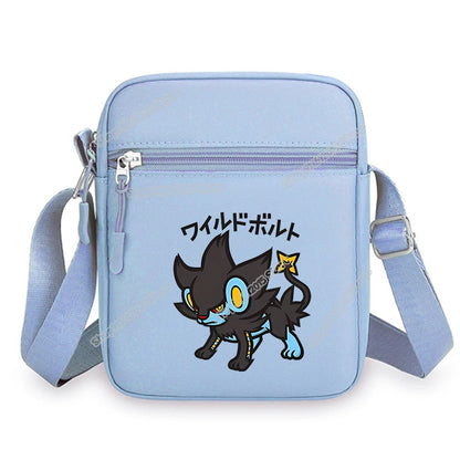 Anime Pokemons Leafeon Shoulder Bag Venusaur Raichu Cubone Waist Packs Dragonite Glaceon Crossbody Phone Pouch Boy Girl Satchel