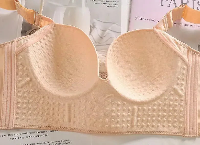 Smooth, seamless plus-size bra for women, suitable for curvy women up to 150 lbs, wireless and lightweight, slimming and support