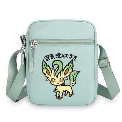 Anime Pokemons Leafeon Shoulder Bag Venusaur Raichu Cubone Waist Packs Dragonite Glaceon Crossbody Phone Pouch Boy Girl Satchel
