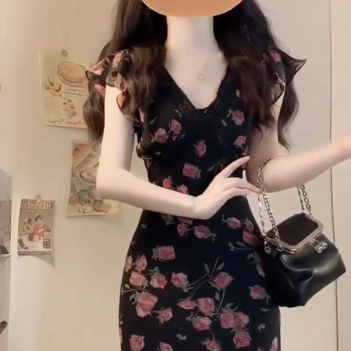 Bodycon Dresses Plus Size Dress Woman Y2K Harajuku E-Girl Preppy Cyber Gold Bandage Ruffled Plus-Size Workwear Sleeveless Silk