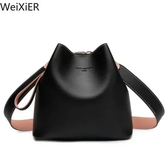 Fashionable Purses Bucket Bag Women PU Leather Shoulder Bags Brand Designer Ladies Crossbody Messenger Bags Totes Designer Bag