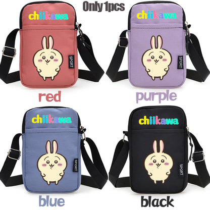 Nanka Chiisakute Kawaii Yatsu Zipper Handbag Wallet Purse Chiikawa Storage Candy Bag Hachiware Usagi Shoulder Bag Birthday Gift