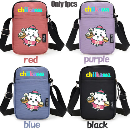 Nanka Chiisakute Kawaii Yatsu Zipper Handbag Wallet Purse Chiikawa Storage Candy Bag Hachiware Usagi Shoulder Bag Birthday Gift