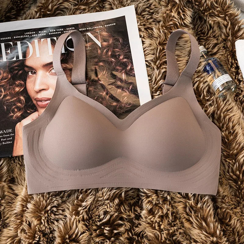 Push-Up Seamless Bras For Women Plus Size Bra Non-wire Wide Adjustable Straps Underwear Sexy Lingerie Comfort Intimates M-3XL