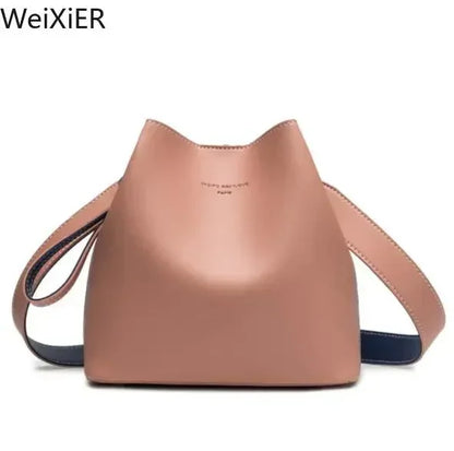 Fashionable Purses Bucket Bag Women PU Leather Shoulder Bags Brand Designer Ladies Crossbody Messenger Bags Totes Designer Bag