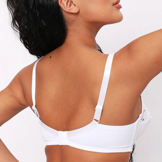 Bras For Womens Lingerie Top Female Lace Bra Underwire Plus Size Brassiere Perspective Sexy Underwear B C D DD E F Cup