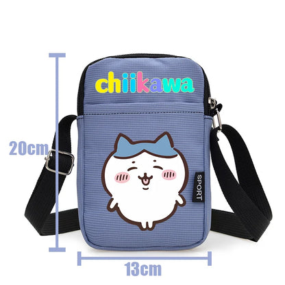 Nanka Chiisakute Kawaii Yatsu Zipper Handbag Wallet Purse Chiikawa Storage Candy Bag Hachiware Usagi Shoulder Bag Birthday Gift