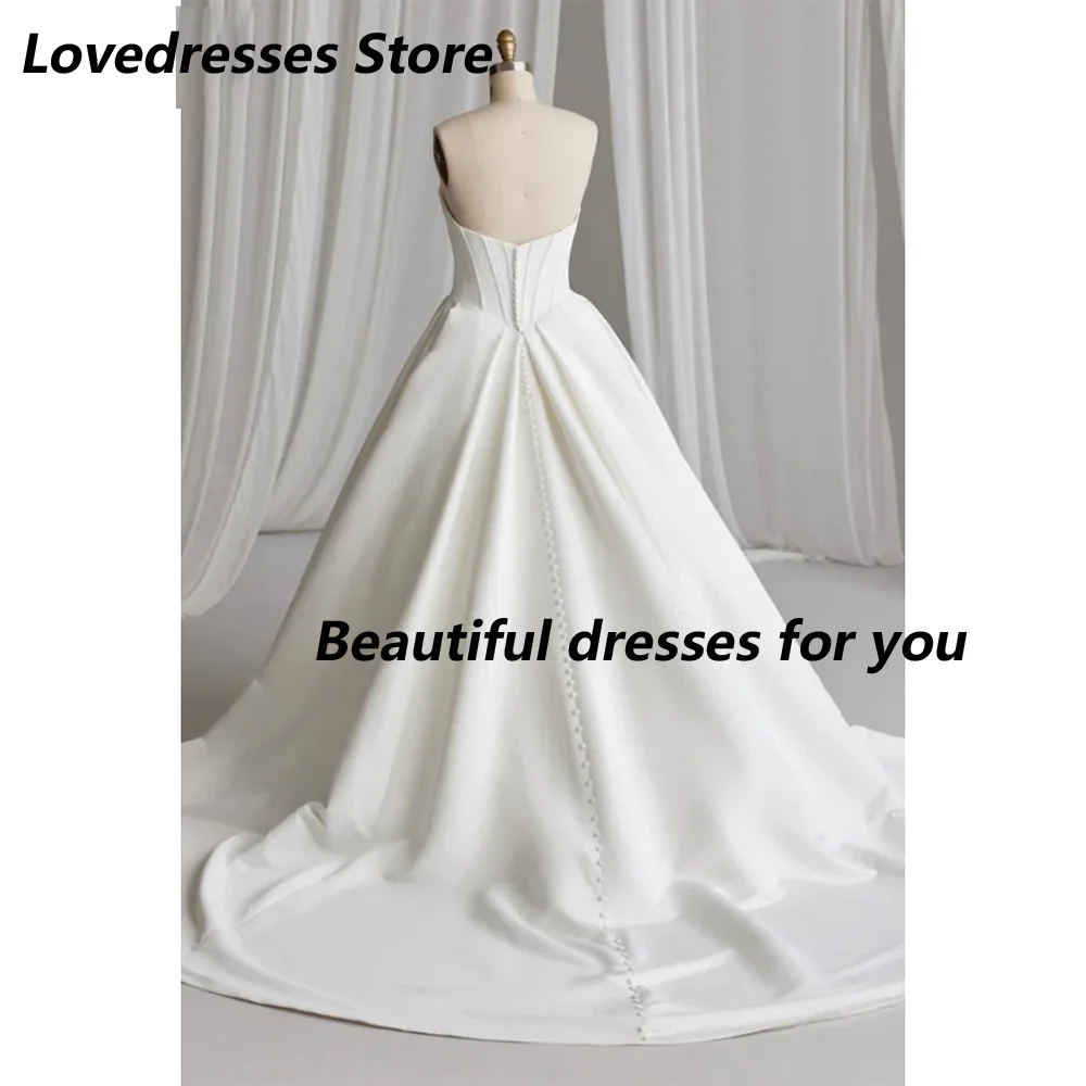 Amazing Wedding Dress Plus Size New Arrival V Neck  A Line Woman Bridal Gown Sweep Train Backless Bride Dresses Robe De Mariée