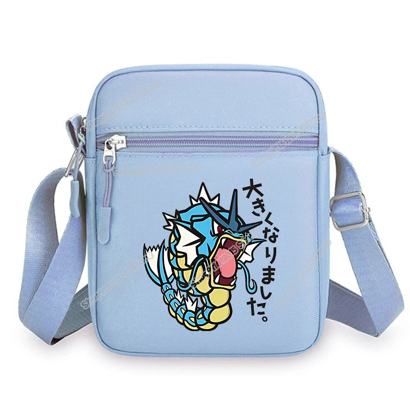 Anime Pokemons Leafeon Shoulder Bag Venusaur Raichu Cubone Waist Packs Dragonite Glaceon Crossbody Phone Pouch Boy Girl Satchel