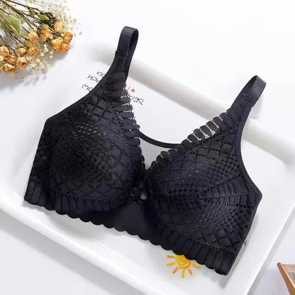 Plus Size Summer Nursing Bra - Front Open Clasp, Breathable & Lightweight Maternity Bra, Push-Up Support for Breastfeeding