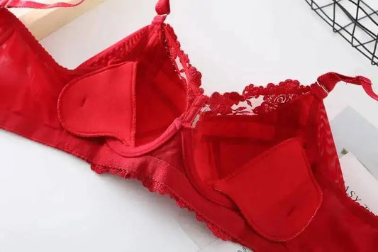 Big Plus Size Bra B C D E F G H Lingerie For Women Femme Soutien Gorge Push Up Brassiere Underwear Full Cup Sheer Bra