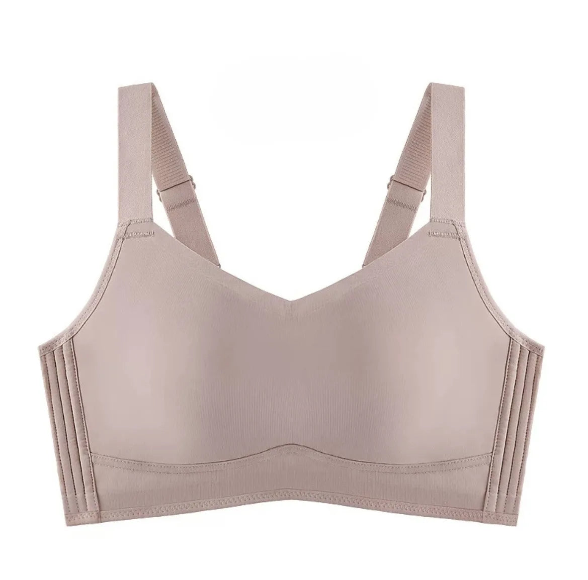 Brelira Bras For Women Full Coverage Minimizer Bra Anti-Sagging Side Smoothing Wireless Seamless Support Wide Band
