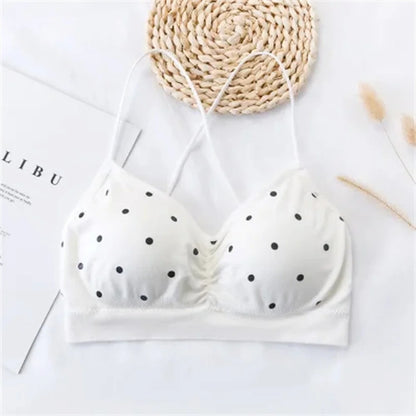 Women's Bra Push Up Bra Sports Bra For Women Seamless Sexy Lingerie Female Polka Dot Soft Fashion Underwear Women's Tube Top