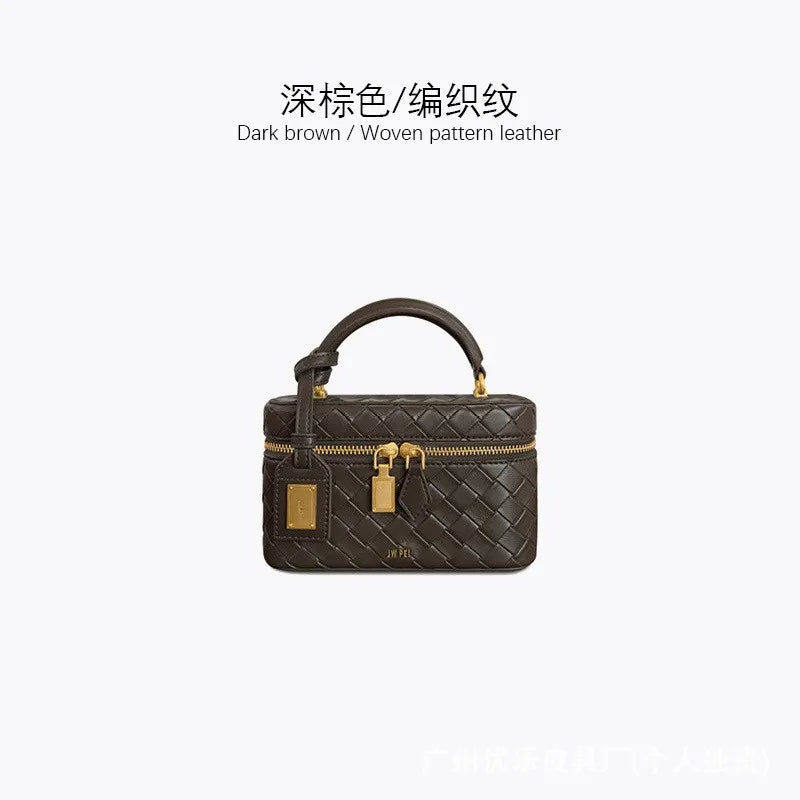 JWPEI New Mini Box Bag - Premium Handbag, Single Shoulder Crossbody Bag, Small Square Bag, Casual Versatile Commuter Bag