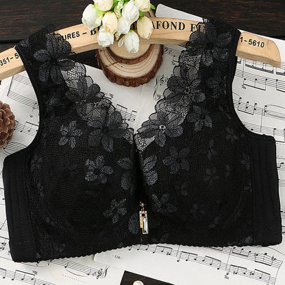 Plus Size Minimizer Bra Lace Full Cup Ultra Thin Seamless Vest Style Bralette for Large Chest Support  Comfort
