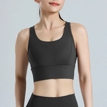 Plus Size High Impact Sports Bra for Women Shockproof Running Gym Yoga Fitness Top, Breathable Mesh Racerback Workout Bralette