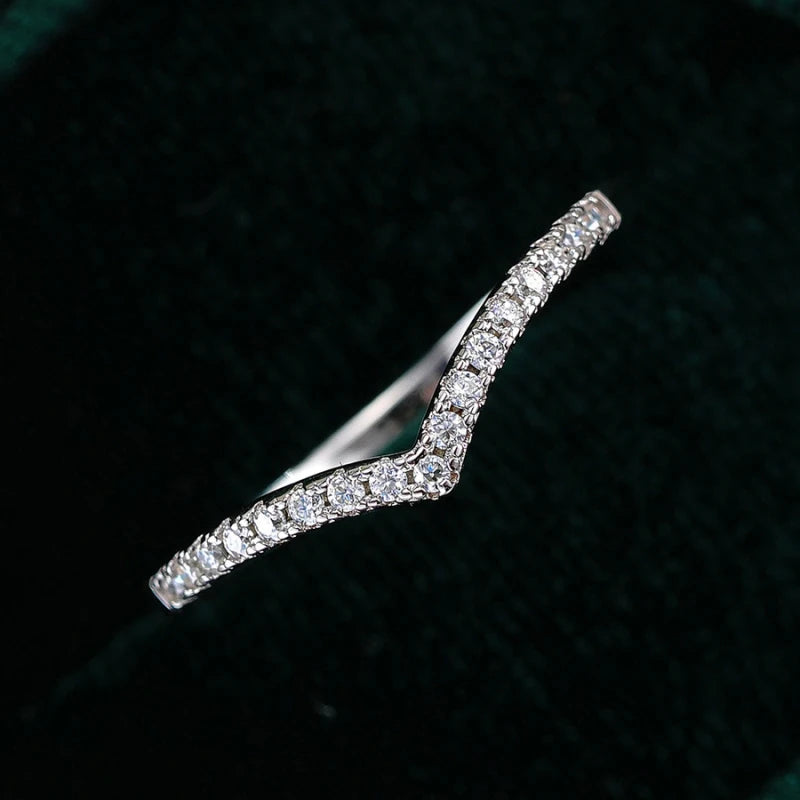 Daughter Birthday 18K White Gold Girl Friend Valentine's Day 0.6CT Moissanite Diamond Women Wedding PT950 Christmas Gift Jewelry