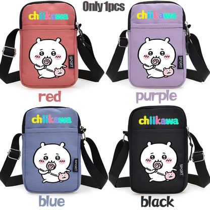 Nanka Chiisakute Kawaii Yatsu Zipper Handbag Wallet Purse Chiikawa Storage Candy Bag Hachiware Usagi Shoulder Bag Birthday Gift