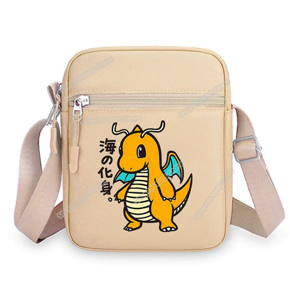 Anime Pokemons Leafeon Shoulder Bag Venusaur Raichu Cubone Waist Packs Dragonite Glaceon Crossbody Phone Pouch Boy Girl Satchel