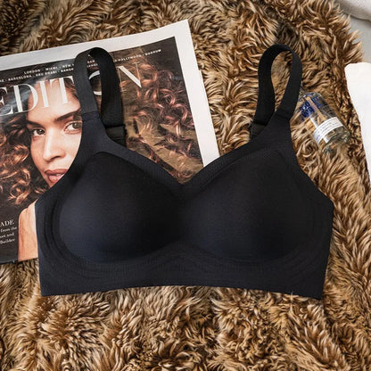 Push-Up Seamless Bras For Women Plus Size Bra Non-wire Wide Adjustable Straps Underwear Sexy Lingerie Comfort Intimates M-3XL