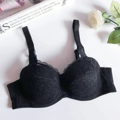 Plus Size Bra B C D E F G H Cup 34 36 38 40 42 44 Black Lace Top Bra For Women Large Size Full Lingerie Underwear Brasier Mujer