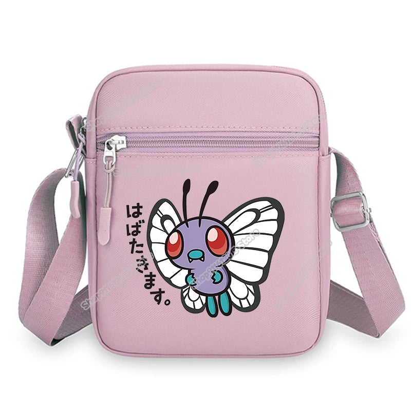 Anime Pokemons Leafeon Shoulder Bag Venusaur Raichu Cubone Waist Packs Dragonite Glaceon Crossbody Phone Pouch Boy Girl Satchel