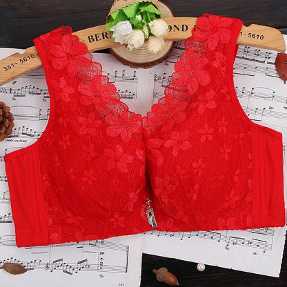 Plus Size Minimizer Bra Lace Full Cup Ultra Thin Seamless Vest Style Bralette for Large Chest Support  Comfort