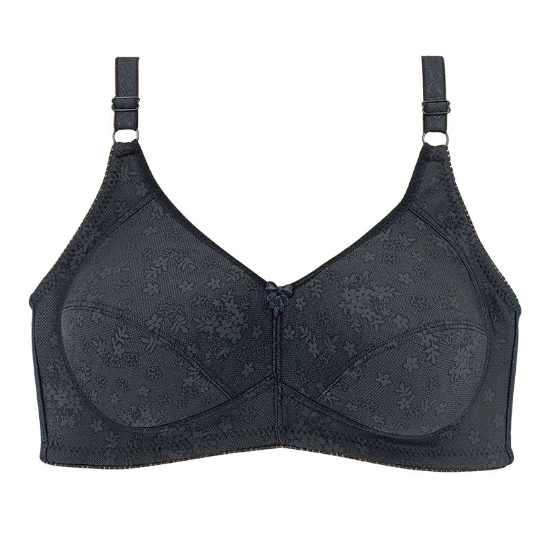 Plus Size Wireless Bra Full Coverage Soft Comfort Bras for Women Side Support Underwear No Underwire Brassiere Breathable