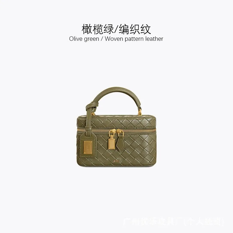 JWPEI New Mini Box Bag - Premium Handbag, Single Shoulder Crossbody Bag, Small Square Bag, Casual Versatile Commuter Bag
