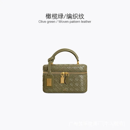 JWPEI New Mini Box Bag - Premium Handbag, Single Shoulder Crossbody Bag, Small Square Bag, Casual Versatile Commuter Bag