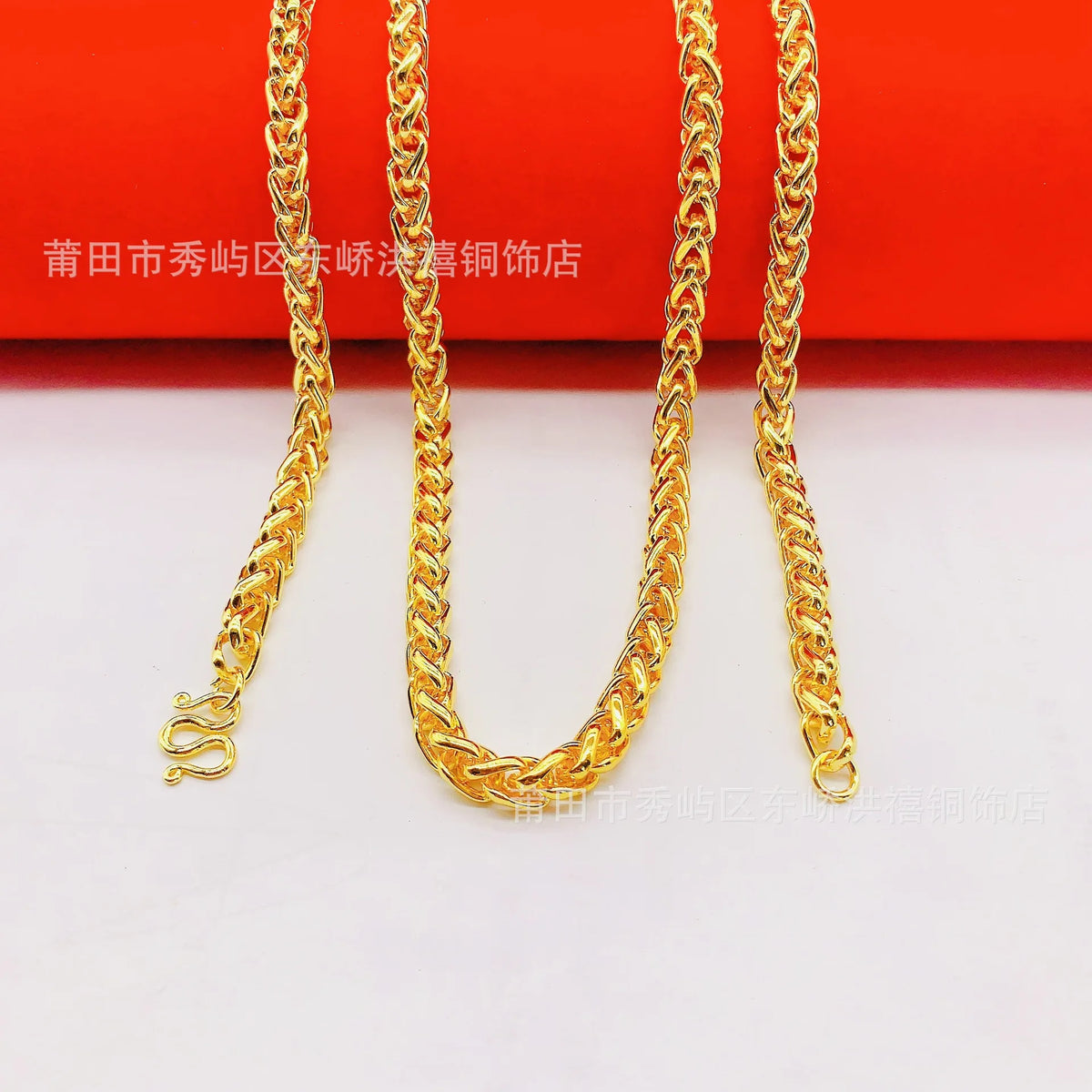 24K Gold AU999 Unisex Necklaces. Shining pure gold, classic and versatile, showing extraordinary taste!
