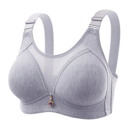 Bra for Women Comfortable Non-slip Push-up Sports Bra with Wide Shoulder Straps Chest Pad for Women Breathable Lingerie