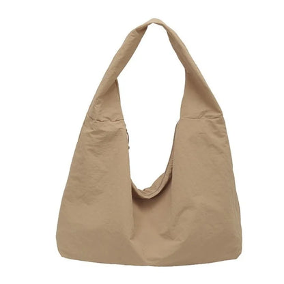 CEEKAY Women's Hobo Bag Orange Nylon Large Capacity Shoulder Handbag Zipper Closure Lightweight Daily Commute Casual Sport