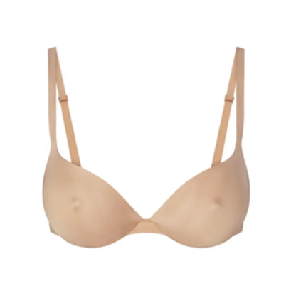 Women Push Up Bra Simple Underwear Seamless Bras with Adjustable Straps Underwire Support Comfort Invisible for All-Day Wear