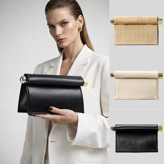 Luxury Designer Handbag for Women New Fashion Take-out Clutch with Metal Dreses Purses Prom Bag for Ladies Crossbody Bag