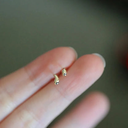 Cute Star Beads Tassel Stud Earrings Women Gold Plated Small Fresh Jewelry Zircon Earrings