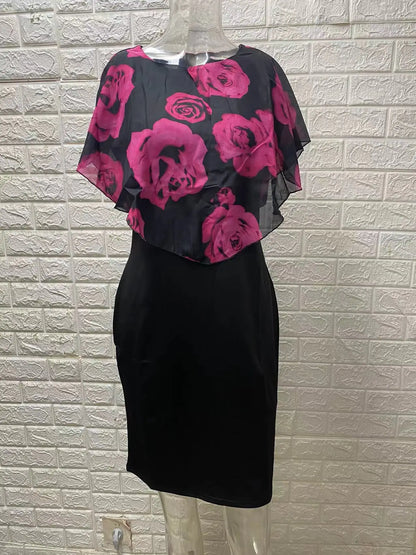 Plus Size Women's Summer Fashion Dress Bodycon Office Lady New Arrival Trendy Comfortable Breathable