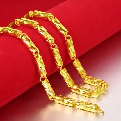 Dragon Pendant AU750 Gold Necklace - Guanyin 18K Pendant Necklace, Bold and Stylish Jewelry Gift for Men and Women