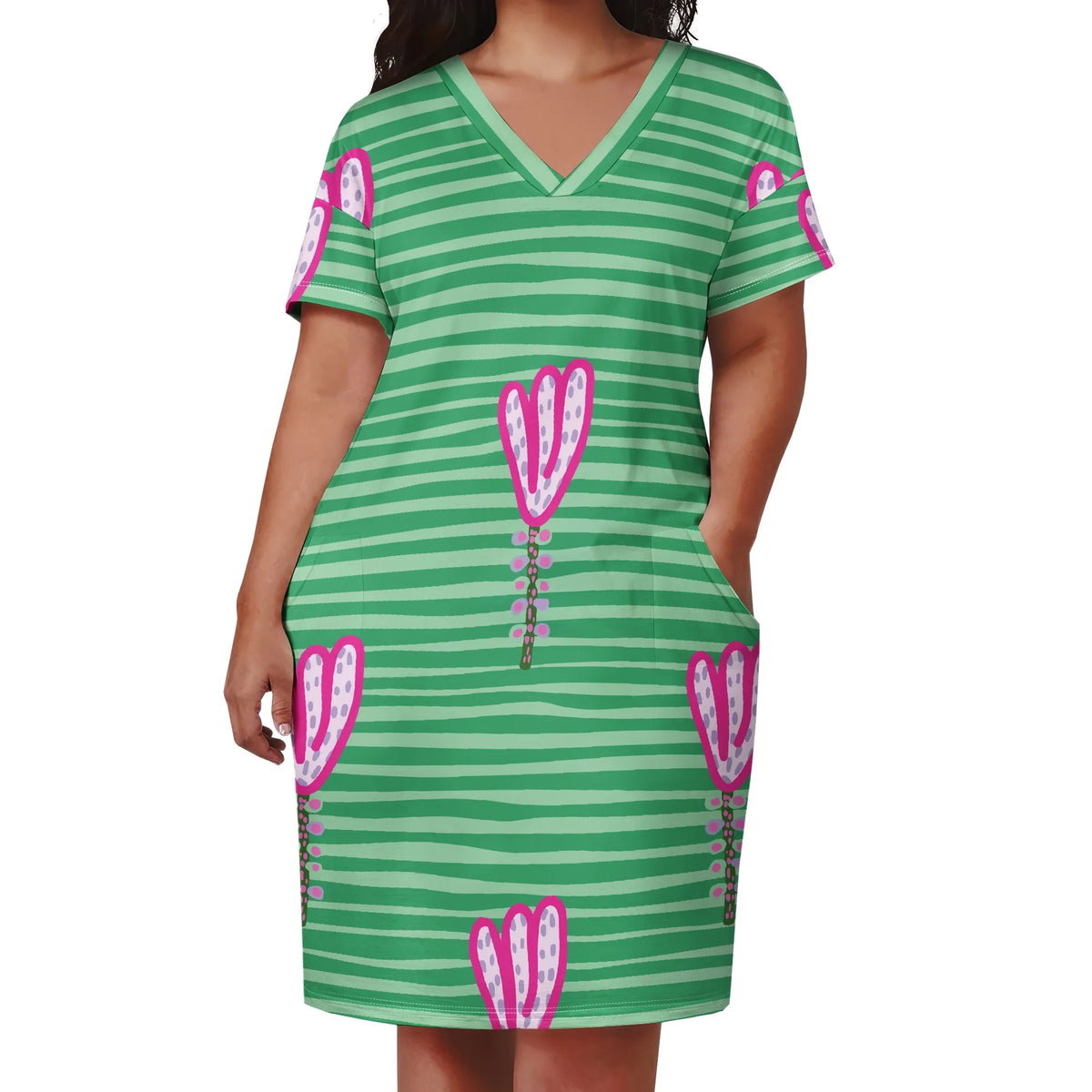 Womens Plus Size African Print Dresses Sexy Casual T-Shirt Dresses Oversized Baggy Summer Sundress