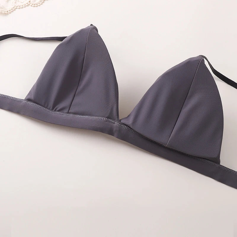 Women'S Bra Push-Up Bralette Solid Color Bras Seamless Wire-Free Brassiere Sexy Lingerie Simple Underwear For Female Girls