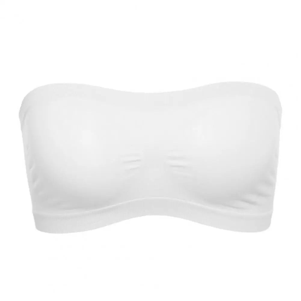 2026 Bandeau Bra for Women Girls Mesh Back Non Padded Strapless Bralette Seamless Soft Tube Top Bra Pressure Relief Bras 95