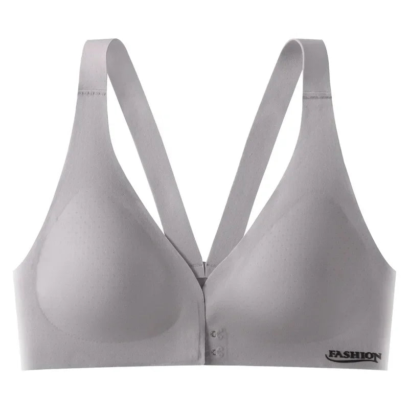 Plus Size Bra Front Buckle Adjustable Underwear Sexy Beautiful Back Comfortable Gathered Breasts Breathable Sports Bra