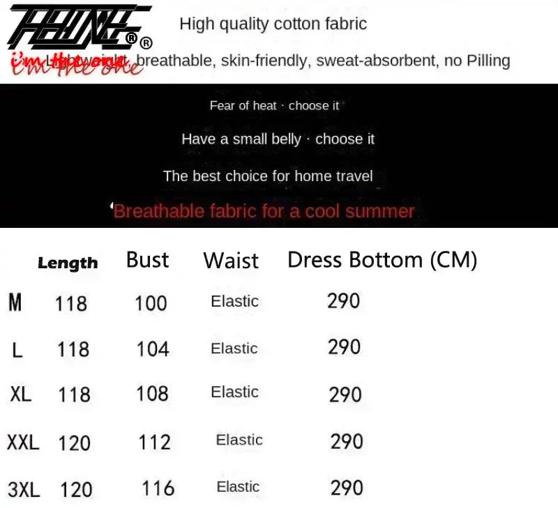 Women's Plus Size Bohemian Style Long Summer Dress for Women Floral Cotton Beach Round Neck Indian Clothing Vestido Robe Female