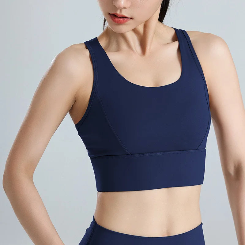 Plus Size High Impact Sports Bra for Women Shockproof Running Gym Yoga Fitness Top, Breathable Mesh Racerback Workout Bralette